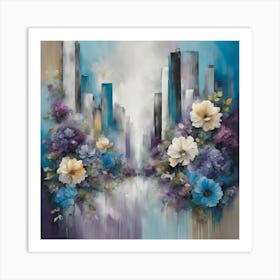 Flowers In The Sky Art Print