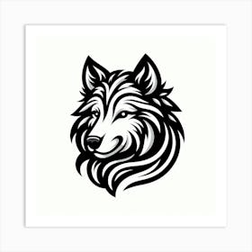 Wolf Head 14 Art Print