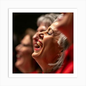 Choral Singers Laughing Art Print