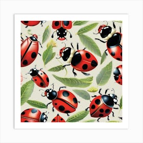 Ladybugs Art Print