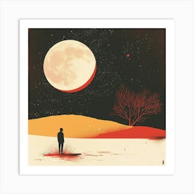 Moon In The Sky Art Print