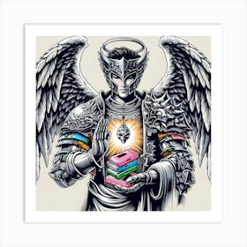 Angel Of The Books Art Print