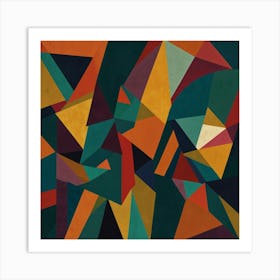 Abstract Triangles 18 Art Print