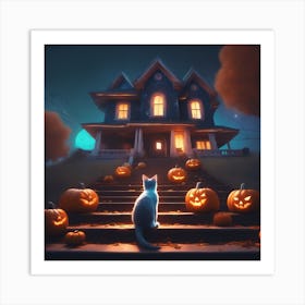 Halloween House 17 Art Print