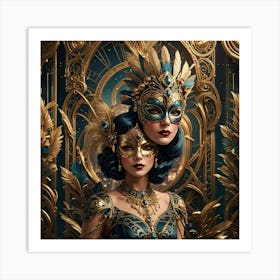 Masquerade Masks Art Print