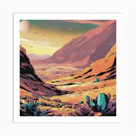 Desert Landscape 2 Art Print