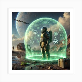 Venusian Infantry Environmental Shields Converted Art Print