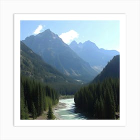 Mountain Stream - Mountain Stream Stock Videos & Royalty-Free Footage Art Print