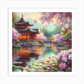 Asian Pagoda Art Print