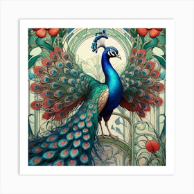 Peacock 51 Art Print