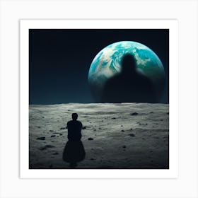 Man On The Moon Art Print