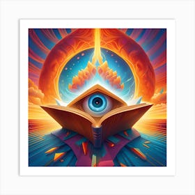 Eye Of The Book Pop Art enlightenment Art Print