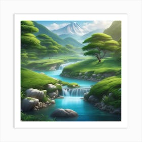 Landscape Painting 201 Art Print