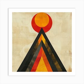 Triangles Canvas Print Art Print