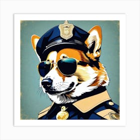 Police Dog 3 Art Print