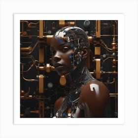 Cyborg Woman 79 Art Print