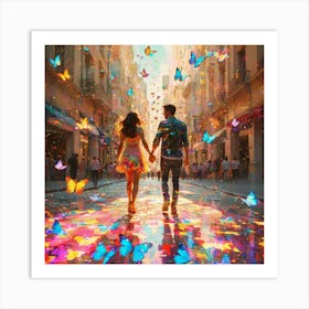 Love In The City Art Print