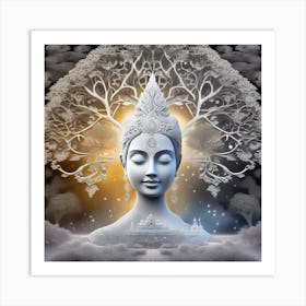 Buddha In The Forest Art Print