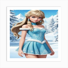 Frozen Princess Art Print