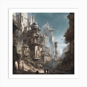 City In The Future Art Print