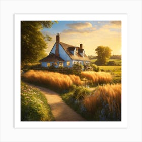Country Cottage Art Print