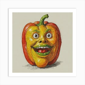 Pepper With A Smile 1 Art Print