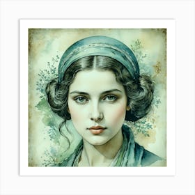 Portrait Of A Young Woman 10 Art Print