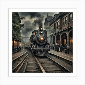 Old Train Art Print