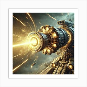 A Focused Sci Fi Depiction Of Solar Lance Art Print