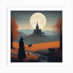 Witch In The Woods 1 Art Print