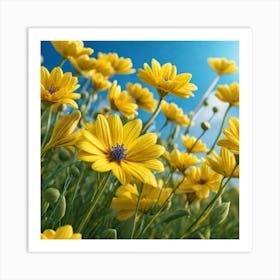 Yellow Daisies 7 Art Print