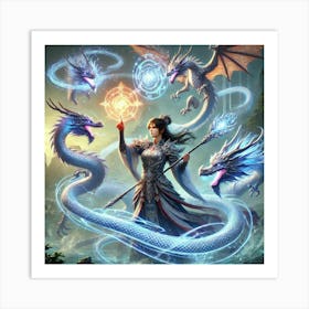 Empress Lian Dragon Spirit Manipulation Converted Art Print