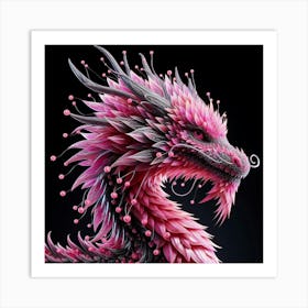 Pink Dragon 2 Art Print