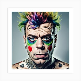 Clown Face Art Print