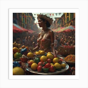 Colombian Festivities Perfect Composition Beautiful Detailed Intricate Insanely Detailed Octane Re (29) Art Print