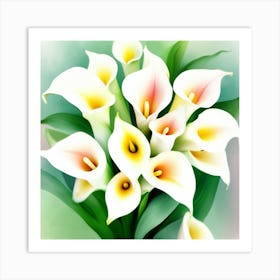 Flowers pastel IDEAS 6 Art Print