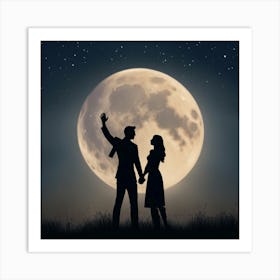 He Promised the Moon Art Print