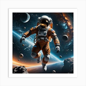 Infinite Silence: The Spacewalker’s View Art Print