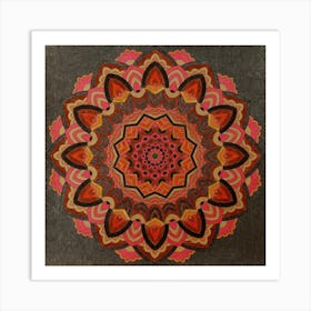 Mandala Vibrant Hues Art Print