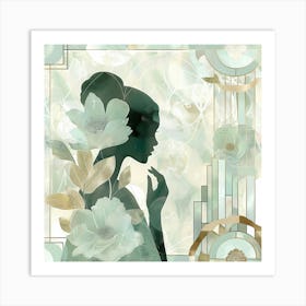 Deco Silhouette Art Print