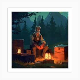 Old Man Art Print