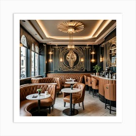 Deco Dining Room 11 Art Print