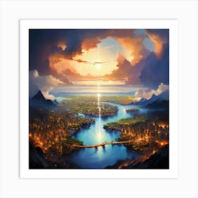 City In The Sky 1 Art Print