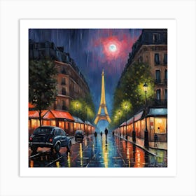 Paris At Night Art Print