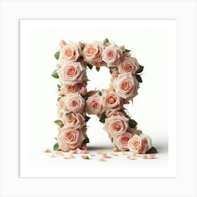 Funny Alpabet - R (Roses) Art Print