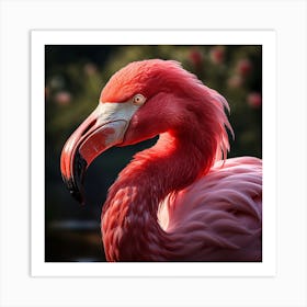 Pink Flamingo Art Print