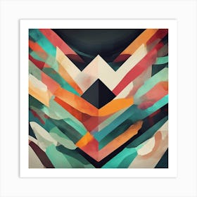 Abstract Geometric Pattern 16 Art Print