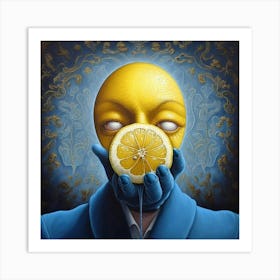 Lemon Face Art Print