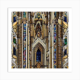 Stained Glass Window Art Print