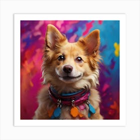 Sweet Dog Painting Art Art Print